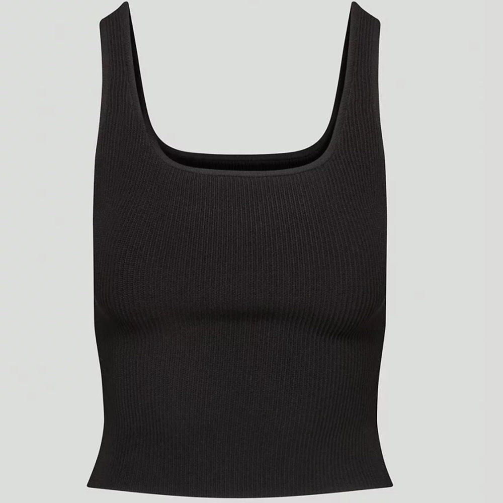 Sculpt Knit Square Neck Tank